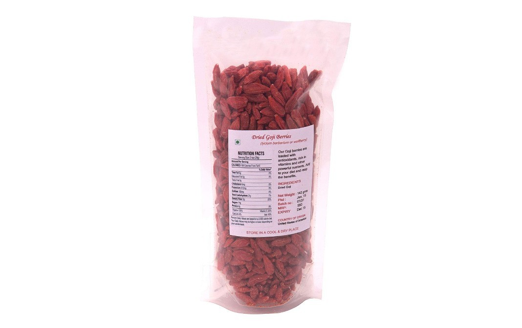 Kenny Delights Dried Goji Berries    Pack  142 grams